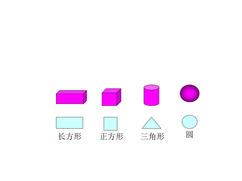 一年级下册数学课件-6.2 认识图形｜冀教版(共22张PPT).ppt_第2页