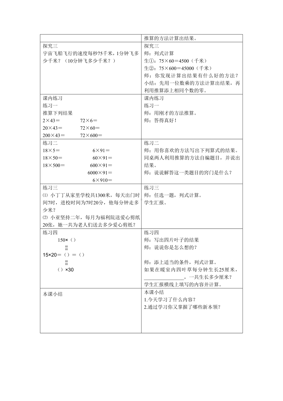 三年级下册数学教案-整十数乘两位数 沪教版.doc_第2页