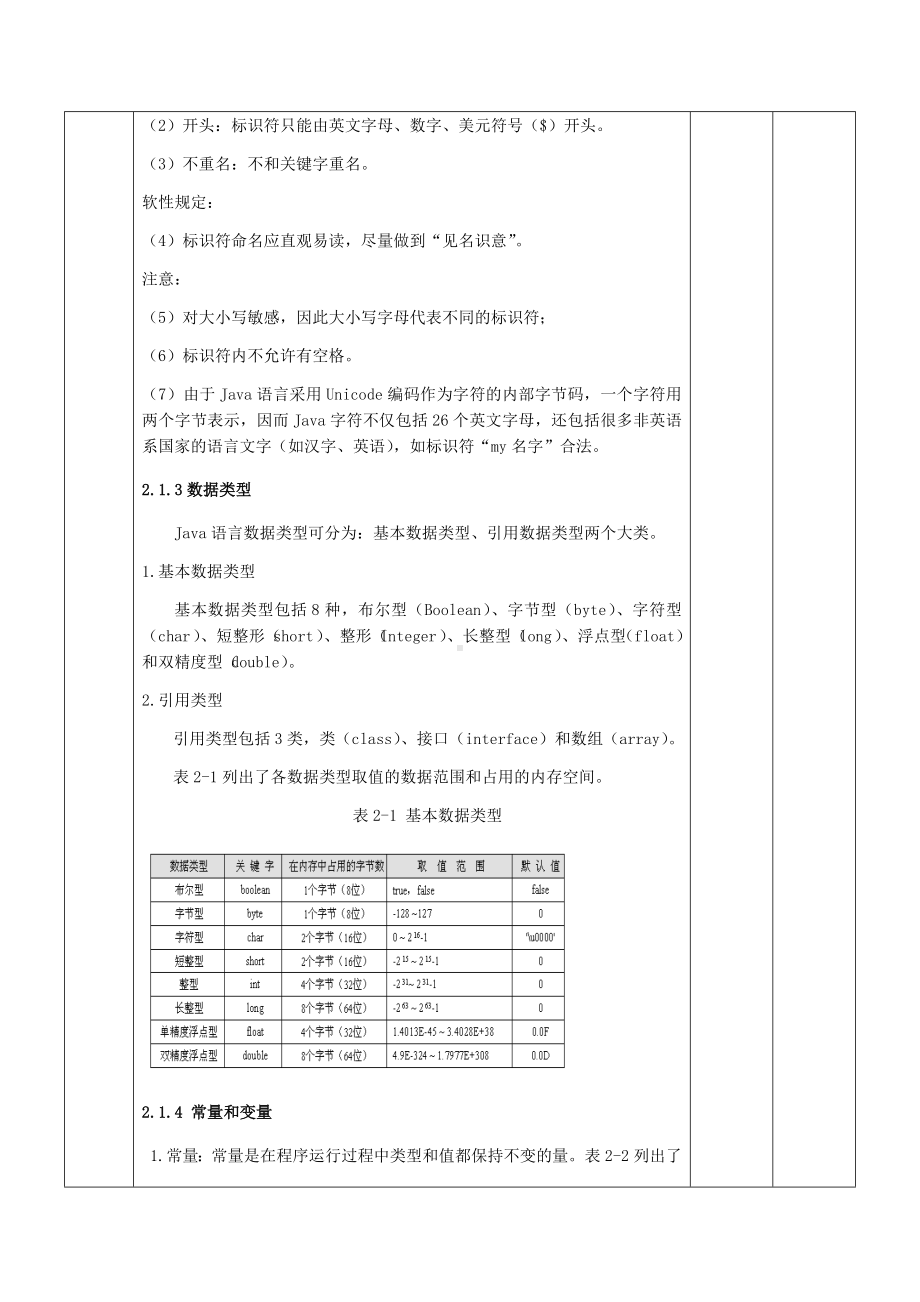 《Java语言编程基础立体化实用教程》教案—1.2 学生成绩管理系统的输入输出与评定设计（一）.docx_第3页