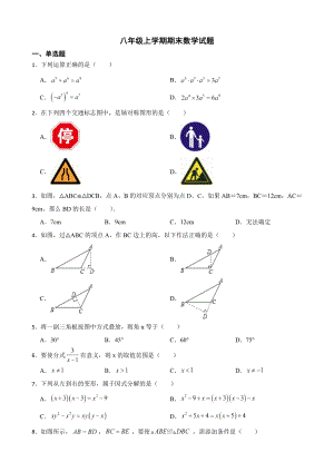 广东省汕尾市陆丰市八年级上学期期末数学试题（附答案）.pdf