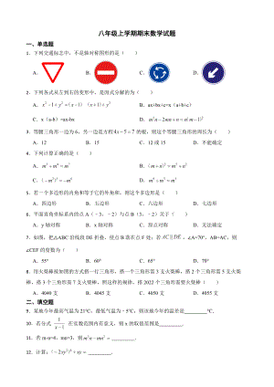 云南省昭通市昭阳区八年级上学期期末数学试题（附答案）.pdf