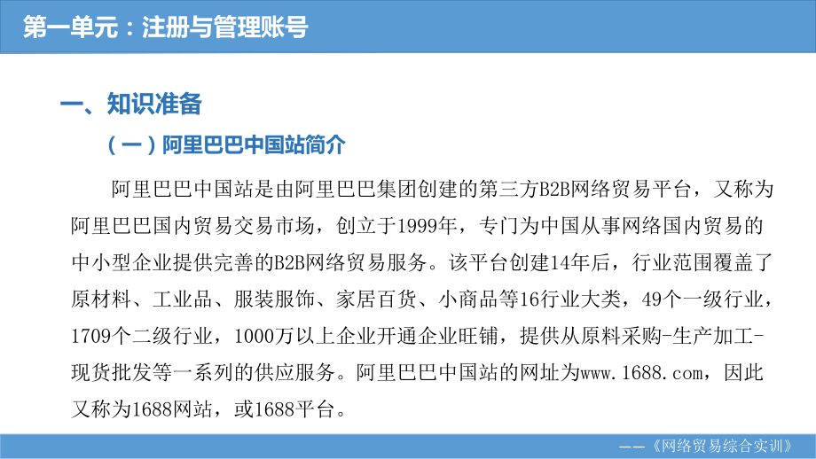 《网络贸易综合实训教程》课件第一单元 注册与管理账号 知识准备.pptx_第3页