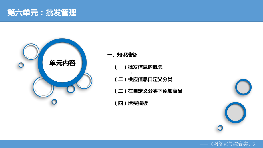 《网络贸易综合实训教程》课件第六单元 批发管理 实训任务.pptx_第2页