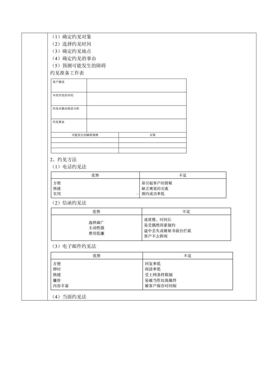 《销售技巧（第2版）》教案项目四 客户开发与拜访.doc_第2页