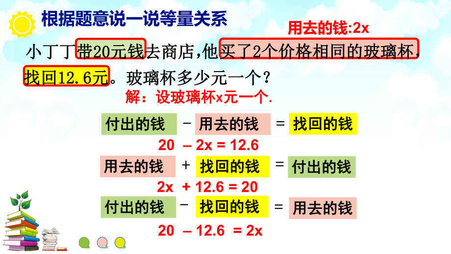 五年级上册数学课件-6.3列方程解决问题（二）▏沪教版 (共13张PPT).pptx_第2页