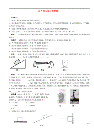 中考物理总复习 压力和压强.doc