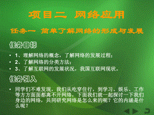 《计算机信息技术》课件项目2 网络应用.ppt