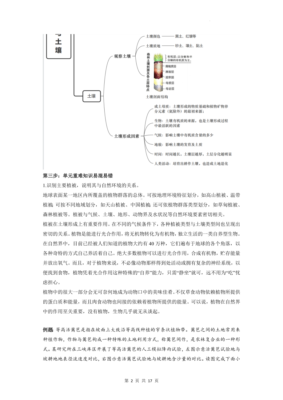 人教版（2019）高一地理必修第一册第五章 植被与土壤 单元知识点复习与练习题汇编（含答案解析）.docx_第2页