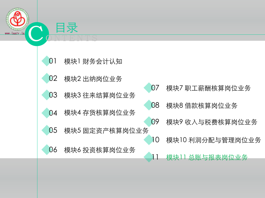 《初级会计实务》课件模块11总账与报表岗位业务.ppt_第1页