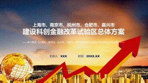 权威发布上海市、南京市、杭州市、合肥市、嘉兴市建设科创金融改革试验区总体方案课程ppt讲座.pptx