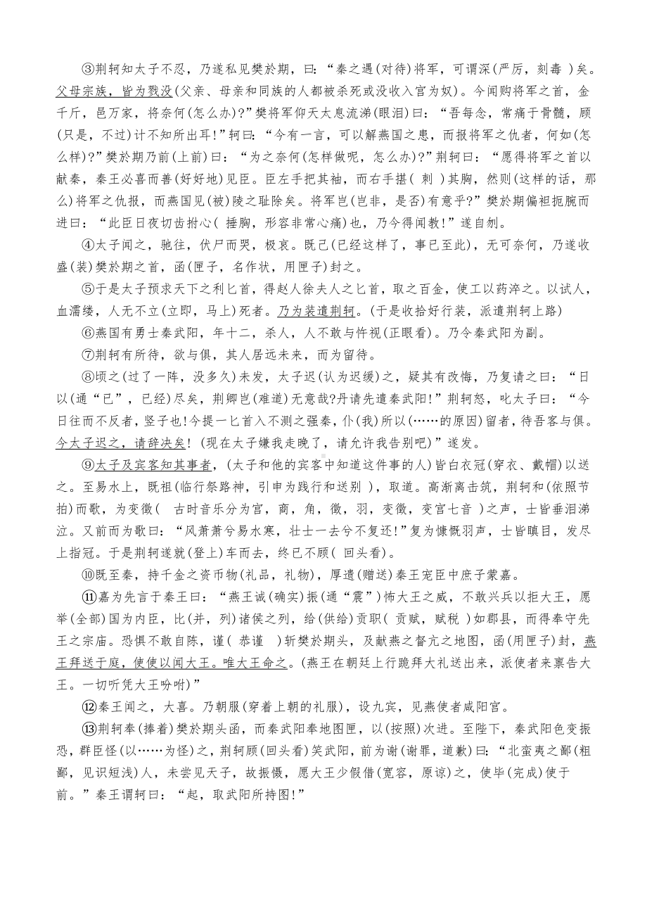 高中语文必修1～5文言文挖空训练（教师版）.doc_第2页