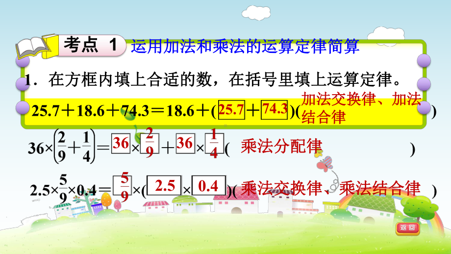 六年级下册数学课件-6 整理与复习 1 数与代数 数的运算》简便运算 人教版(共13张PPT).ppt_第3页