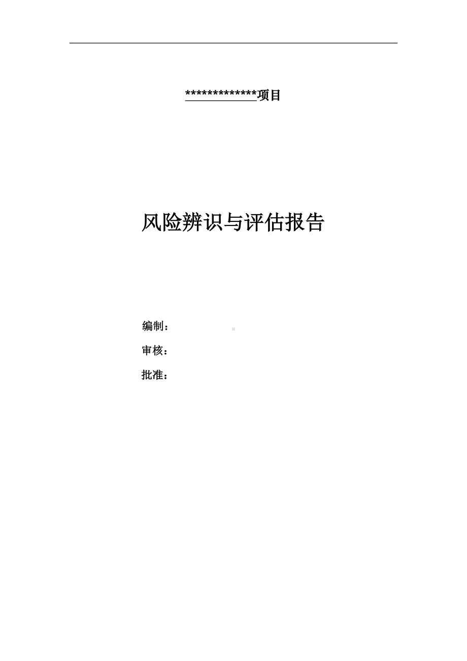 施工项目风险辨识与评估报告参考模板范本.docx_第1页