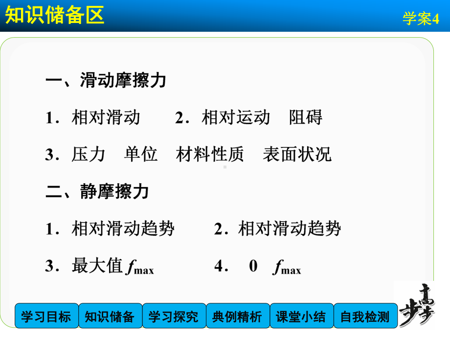 高中物理（沪科版）必修一学案配套课件：第3章 学案4 摩擦力.ppt_第3页