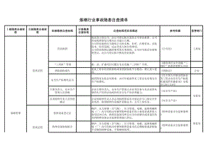 炼钢行业事故隐患自查清单参考模板范本.xlsx