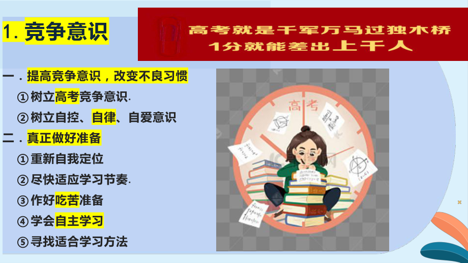 人间清醒 ppt课件 2022秋高一学习习惯主题班会.pptx_第3页