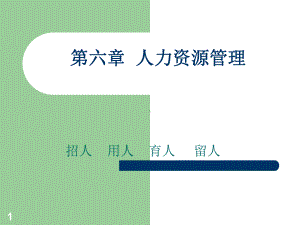 第六章人力资源管理学习培训模板课件.ppt