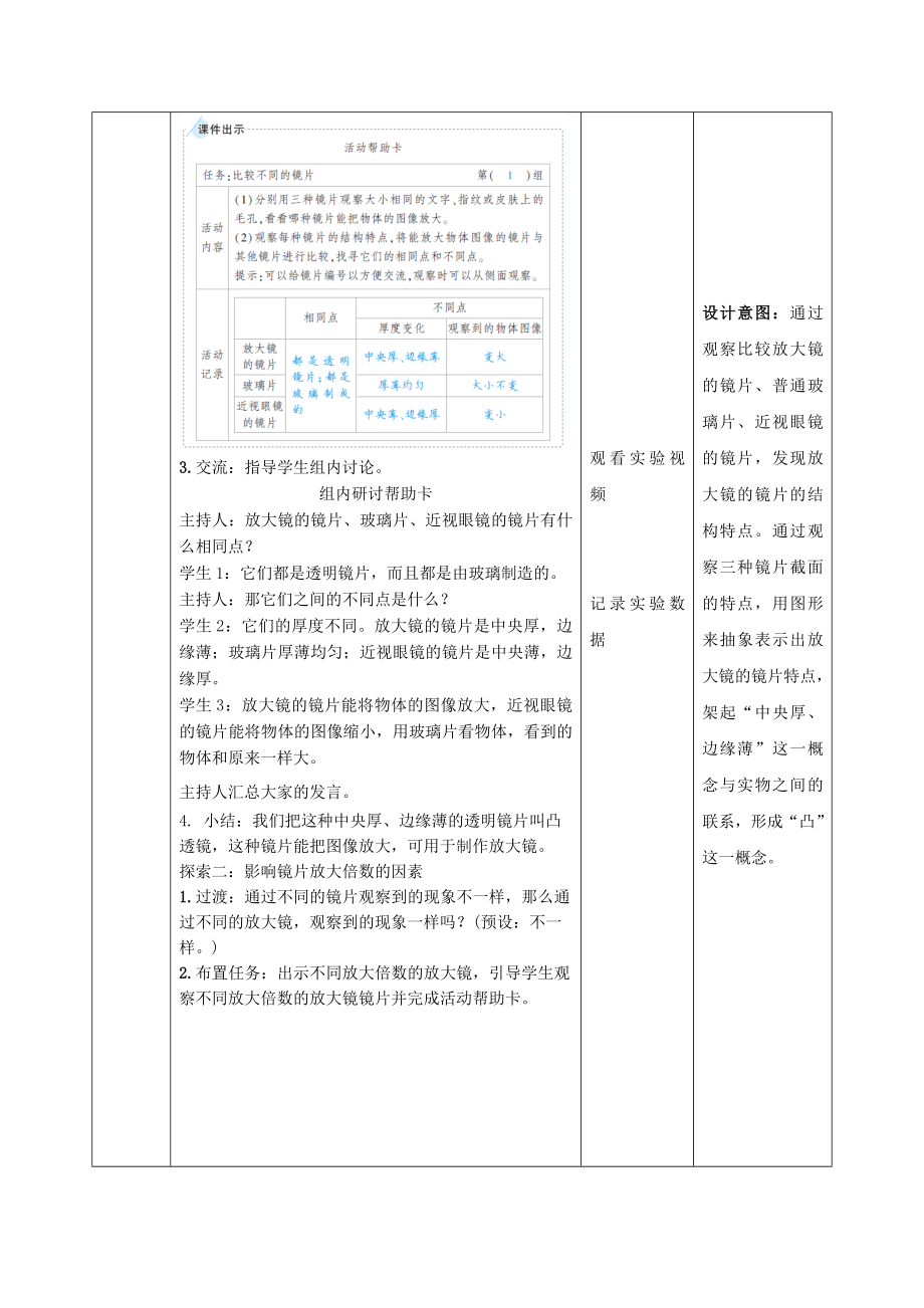 新教科版2022-2023六年级科学上册第一单元《微小世界》全部教案（共7课时）.docx_第3页