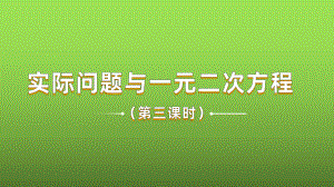 《实际问题与一元二次方程》课时3教学创新课件.pptx