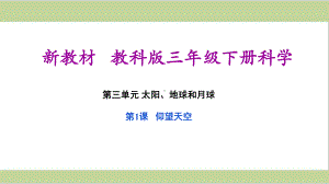 (新教材)教科版三年级下册小学科学 31 仰望天空 教学课件.ppt