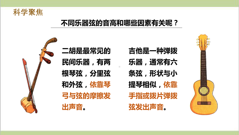 (新教材)教科版四年级上册科学 17 让弦发出高低不同的声音 教学课件.pptx_第2页