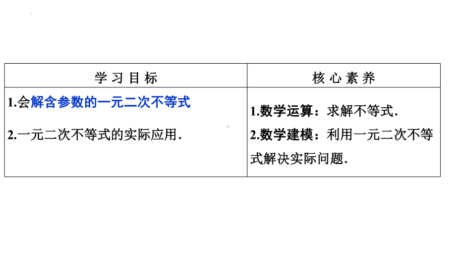 2.3一元二次不等式的应用 (第三课时) ppt课件-2022新人教A版（2019）《高中数学》必修第一册.pptx_第2页