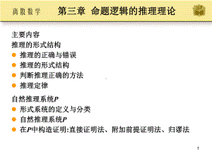 命题逻辑的推理理论学习培训课件.ppt