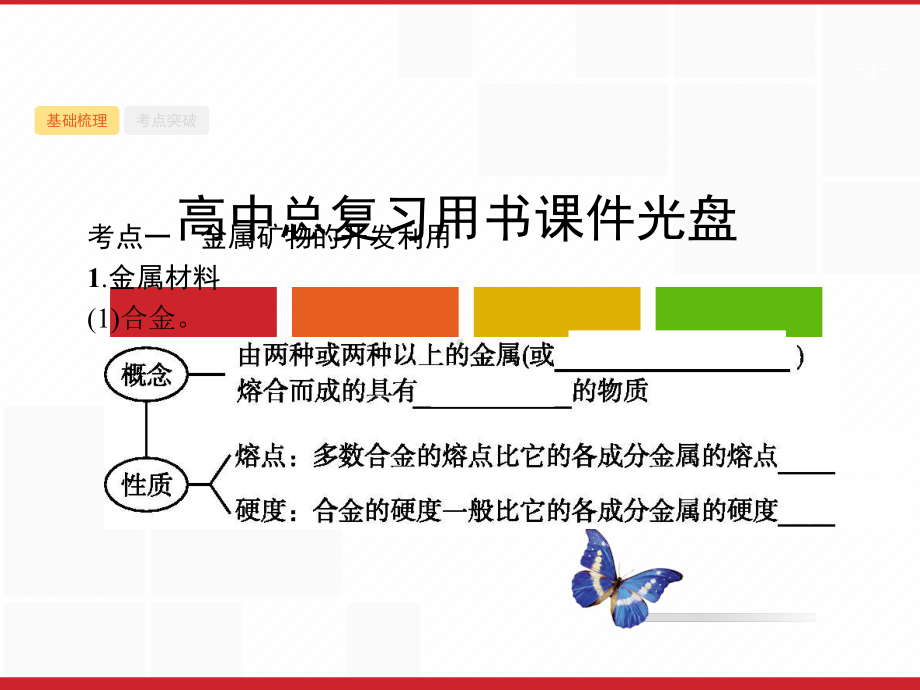 (人教)高三化学一轮复习课件：34用途广泛的金属材料铜及其重要化合物.ppt_第3页