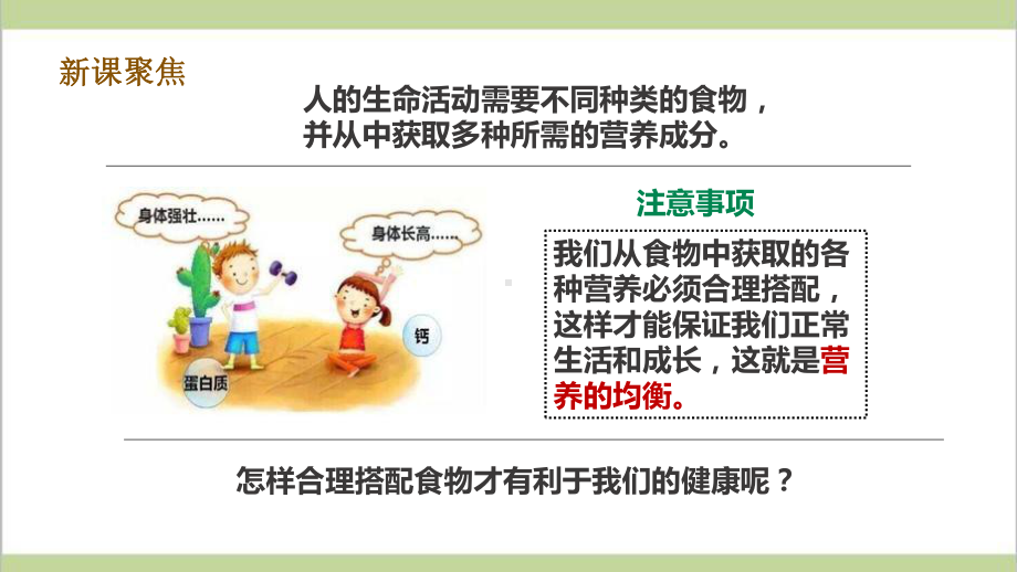 (新教材)教科版四年级上册科学 26 营养要均衡 教学课件.pptx_第3页