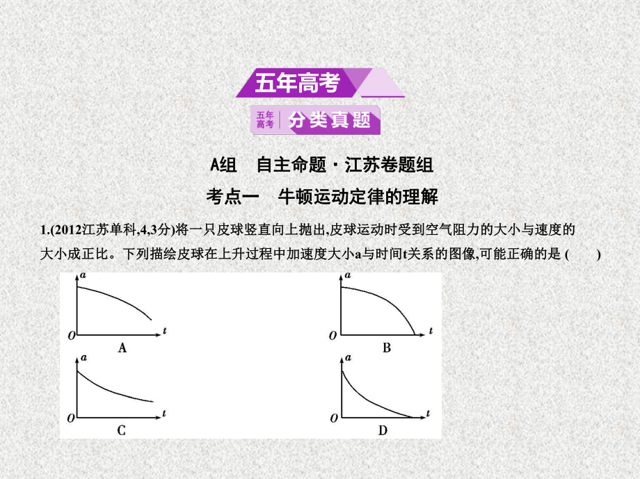 2020届一轮复习人教版 牛顿运动定律 课件.pptx_第2页