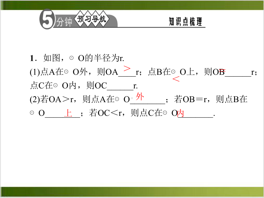 （人教版）点和圆的位置关系课件1.ppt_第2页