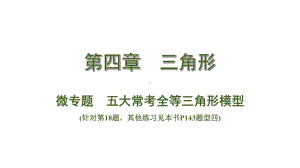 中考数学总复习考点系统复习微专题 五大常考全等三角形模型课件.ppt