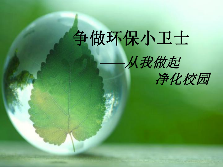 争做环保小卫士主题班会课件-002.ppt_第2页