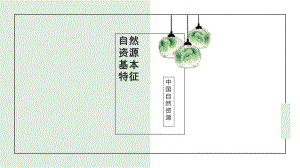 31自然资源的基本特征课件.ppt