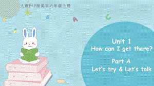 人教版六年级英语上册Unit1 How can I get there 第二课时Let’s try ～ Let’s talk课件.pptx(课件中不含音视频素材)