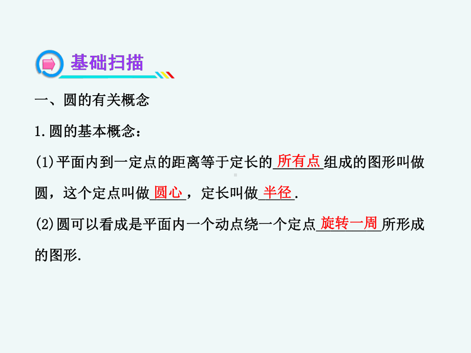 中考数学总复习圆的认识复习课件.pptx_第3页