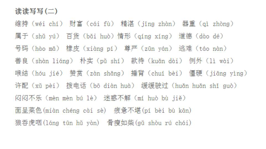 人教版四年级下册词语盘点(带拼音)课件.pptx_第3页