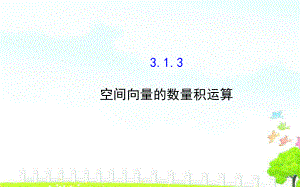 《313空间向量的数量积运算》课件.ppt