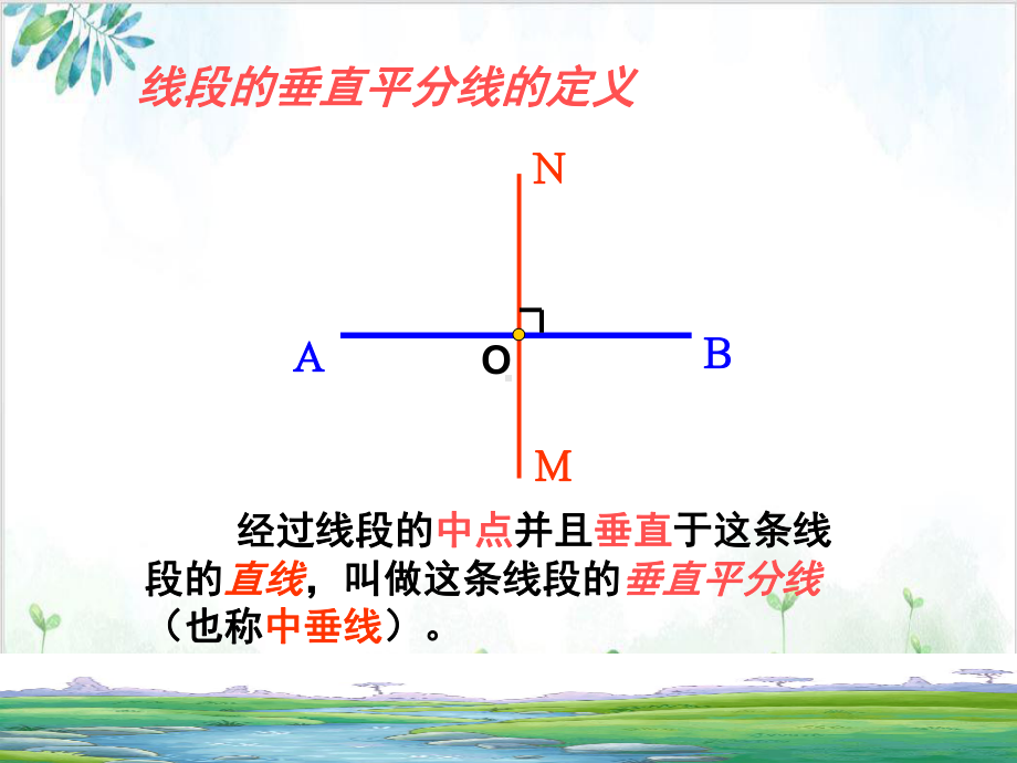 人教版八年级数学(上)线段的垂直平分线的性质 公开课课件.pptx_第3页