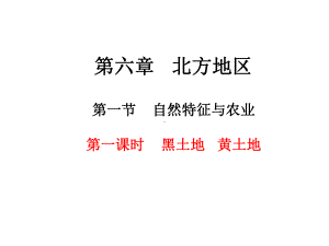 人教版八年级地理下册第六章北方地区第一节 自然特征与农业课件.ppt