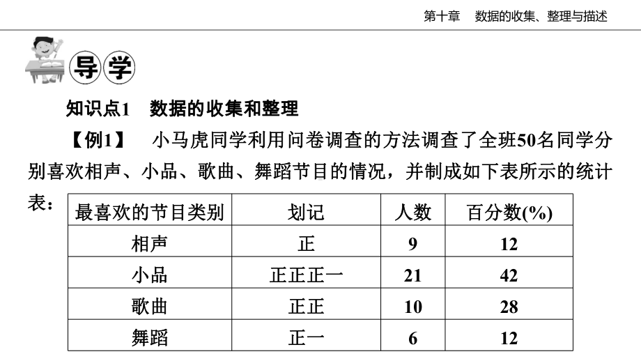 2020 2021学年人教版数学七年级下册第十章 数据的收集、整理与描述 阶段复习-数据的收课件.pptx_第2页