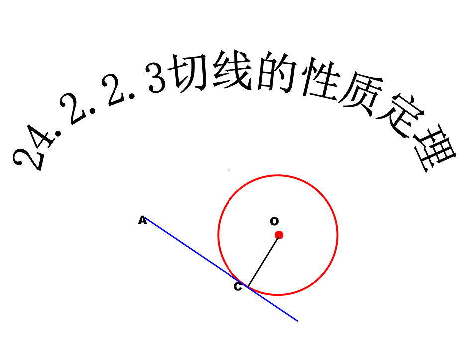 人教版九年级数学上课件24223切线的性质定理.pptx_第2页