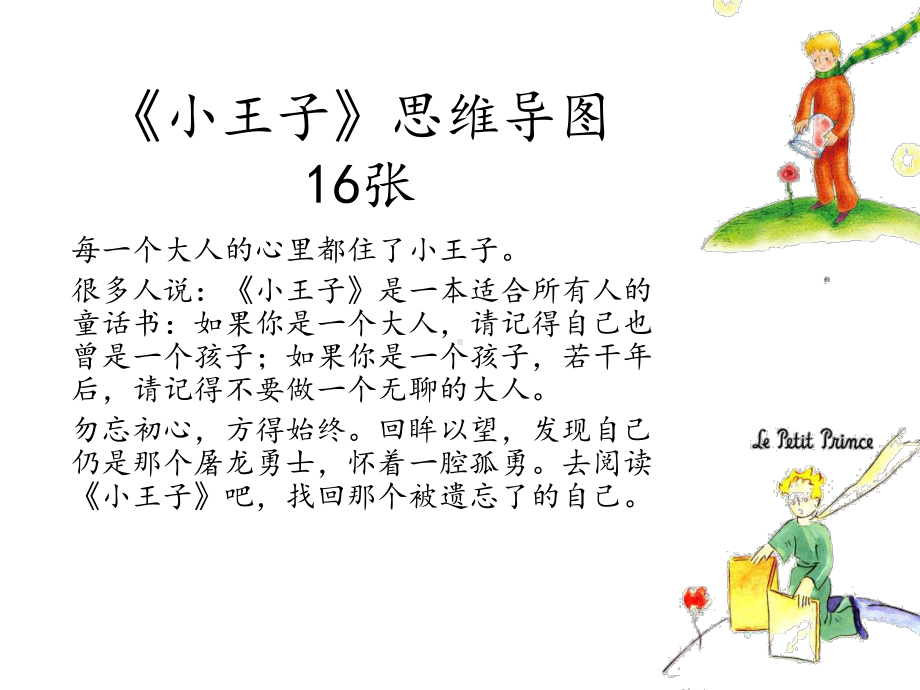 《小王子》思维导图课件.ppt_第1页