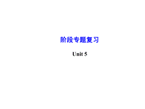 八年级英语下册 Unit 5 What were you doing when the rainstorm came阶段专题复习课件 .ppt(课件中不含音视频素材)