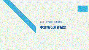 2020学年新教材高中化学第1章原子结构元素周期表本章核心素养聚集课件鲁科版必修第二册.pptx