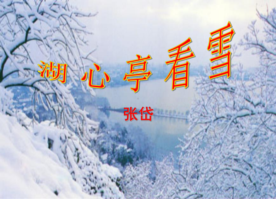 《湖心亭看雪》中考复习课件 .ppt_第1页