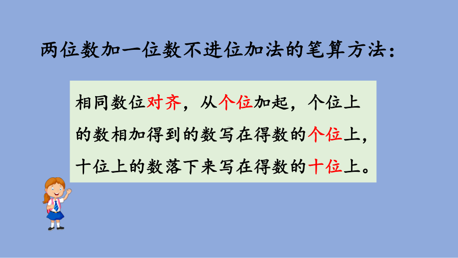 人教版 小学数学 二年级 上册 212 两位数加两位数(不进位)笔算 课件.pptx_第3页