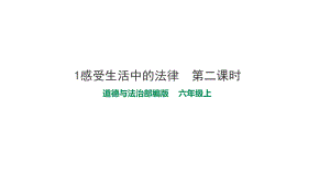 六年级上册道德与法治课件 第一单元《1感受生活中的法律》第二课时.pptx