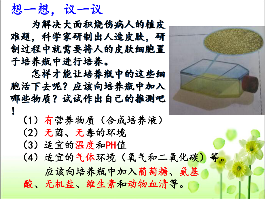 人教版七年级生物 上册 第二单元 第一章 第四节 细胞的生活课件.pptx_第2页