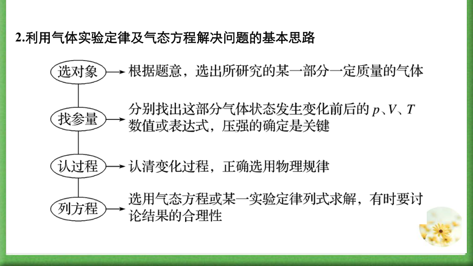 专题14 热学综合复习(四)应用气体实验定律解决“三类模型问题”(玻璃管、气缸活塞、变质量气体)课件.pptx_第3页